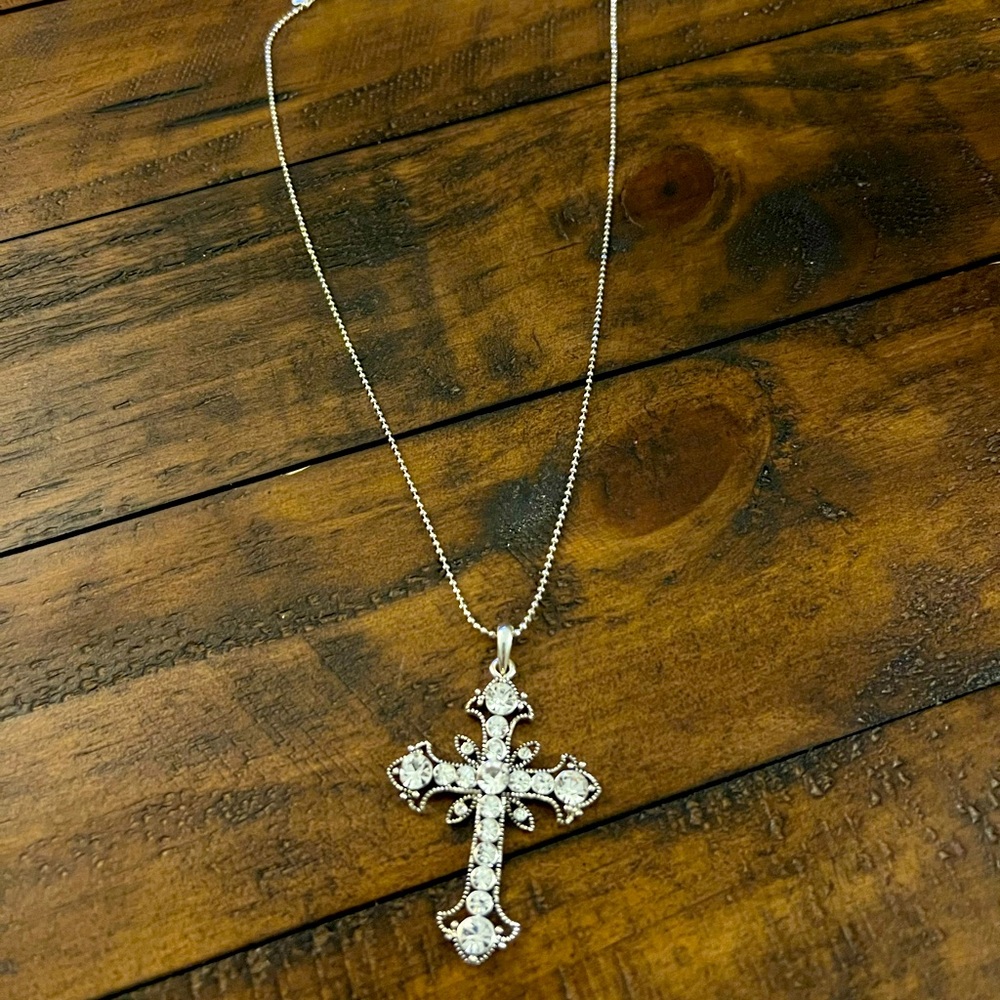 Premier Design Sparkling Cross Necklace
